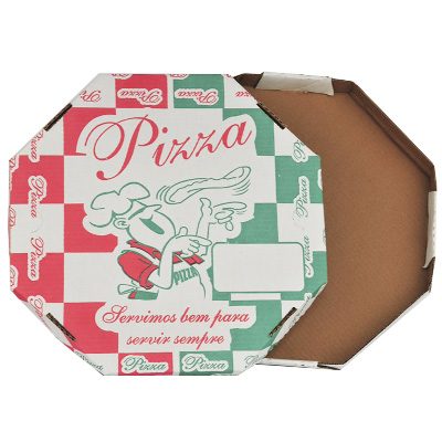 Caixa de Embalagem Individual de Papelão para Pizza Embalagem de Pizza Recipiente Branco com Almofada de Óleo Recipiente de Takeaway 10*10 Biscoitos Festas Caixa de Pizza Pacote de 10 