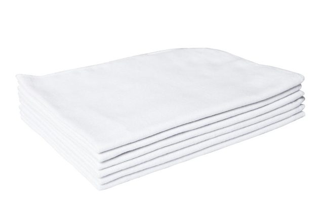 Flanela de Limpeza Branca - Medida: 28 cm x 48 cm