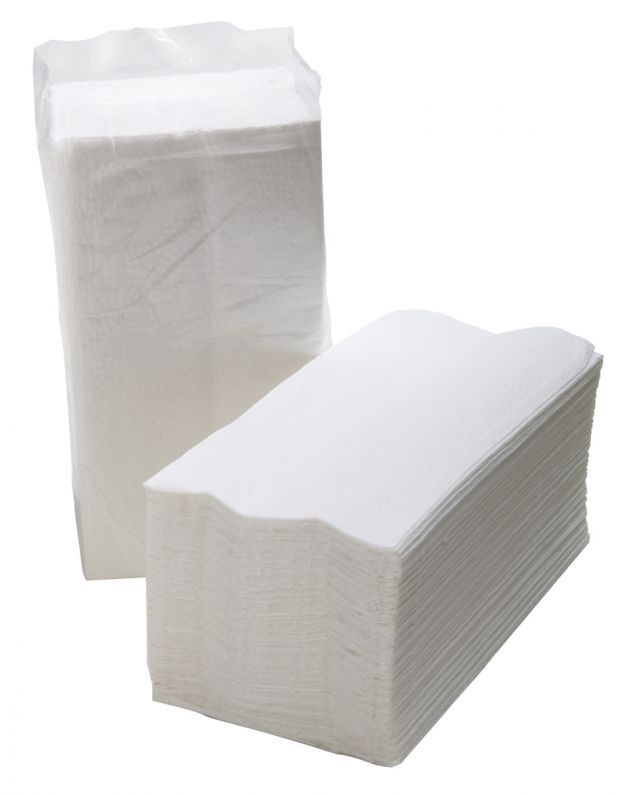 Papel Toalha Interfolha -20 cm x21 cm -Cor Branco Luxo - C/ 1.000 folhas