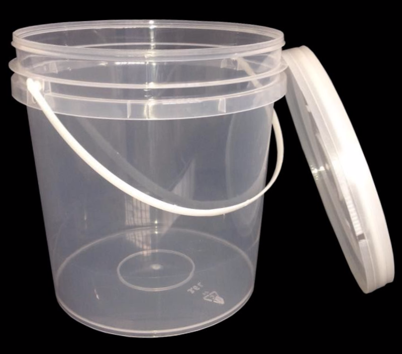 Balde Plástico – C/ Lacre – Cor Transparente – 2,800 ml