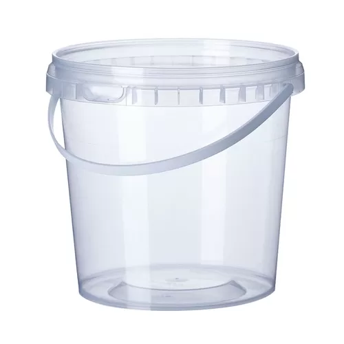 Balde Plástico – C/ Lacre – Cor Transparente – 2,200 ml