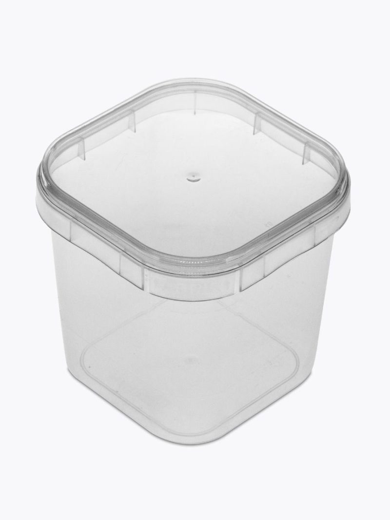Pote Quadrado com Tampa Lacre 220 ml com 10 Unidades