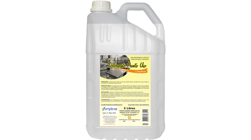 Detergente Neutro 5 Litros –Limpbras