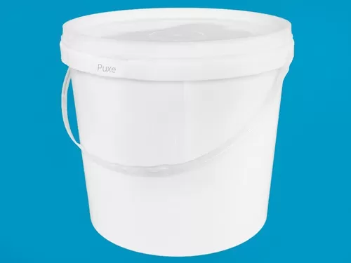 Balde Plástico – C/ Lacre – Cor Branca – 4 litros