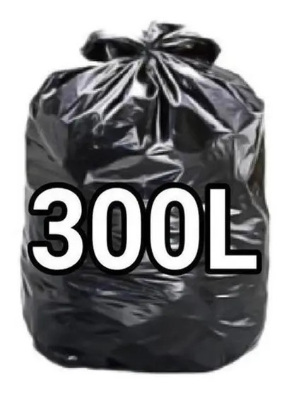 Saco Lixo Reforçado 300 litros – cor Preta – C/ 50 unidades – Micra 0,12