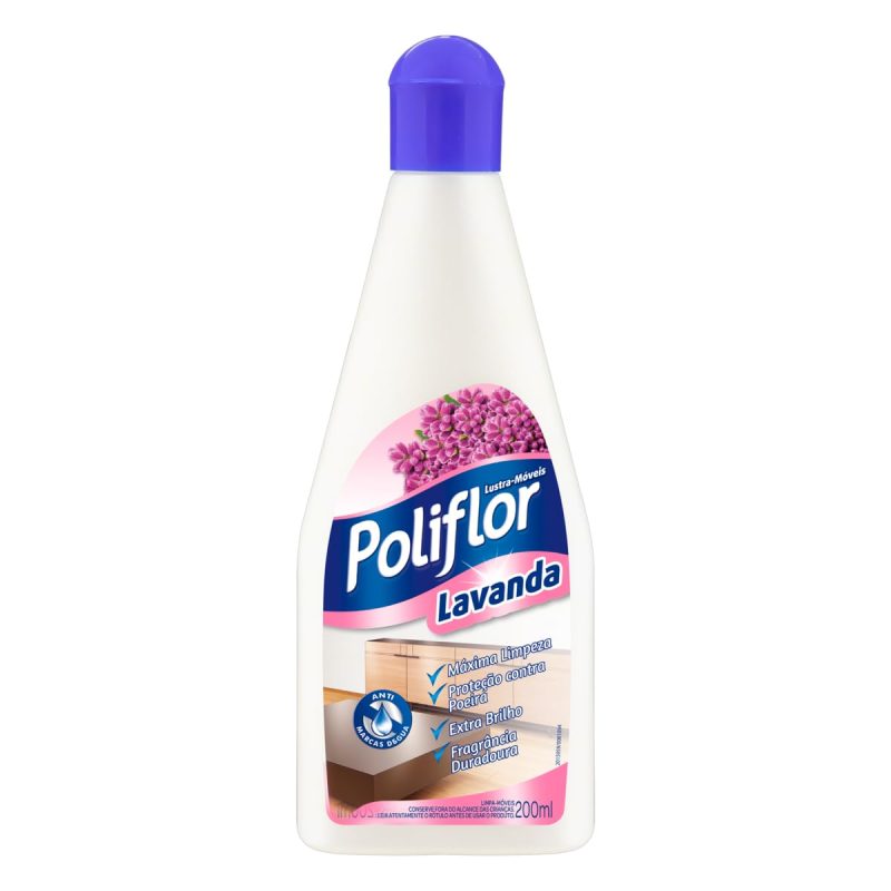Lustra Móveis Poliflor Lavanda – 200ml