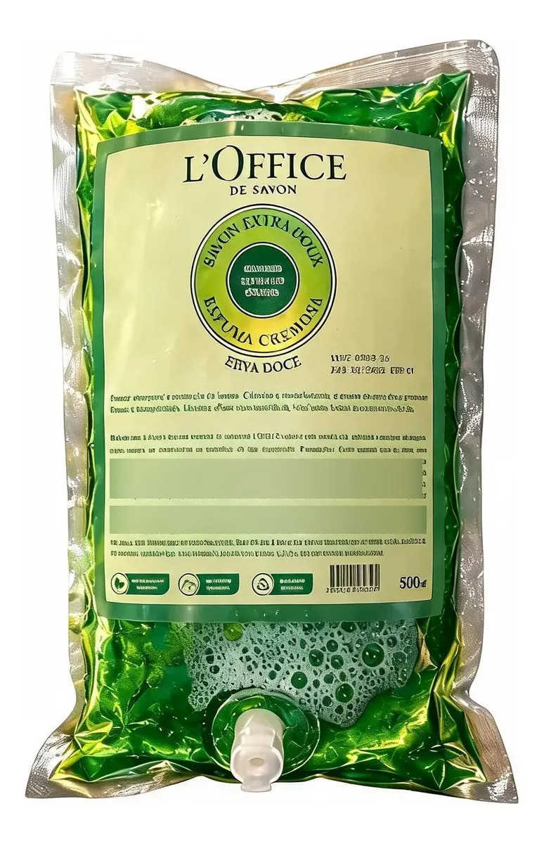 Sabonete Espuma Hidratante Bag 500ml Erva Doce